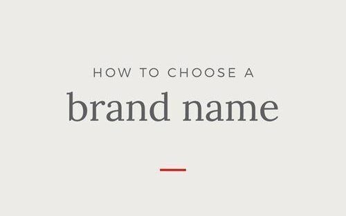 How to choose your brand name?