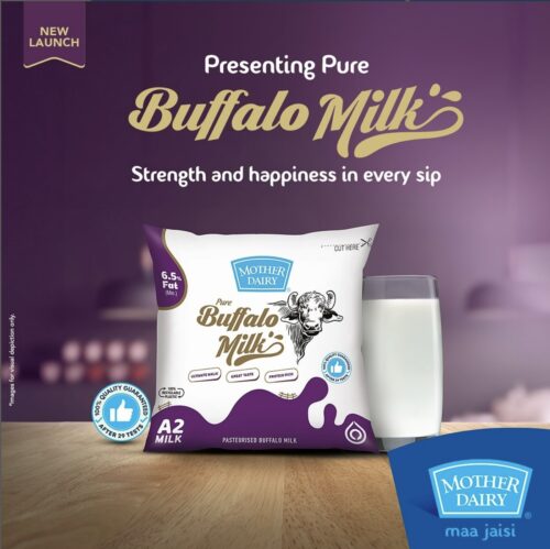 Mother Dairy Now Sells Buffalo Milk in Delhi